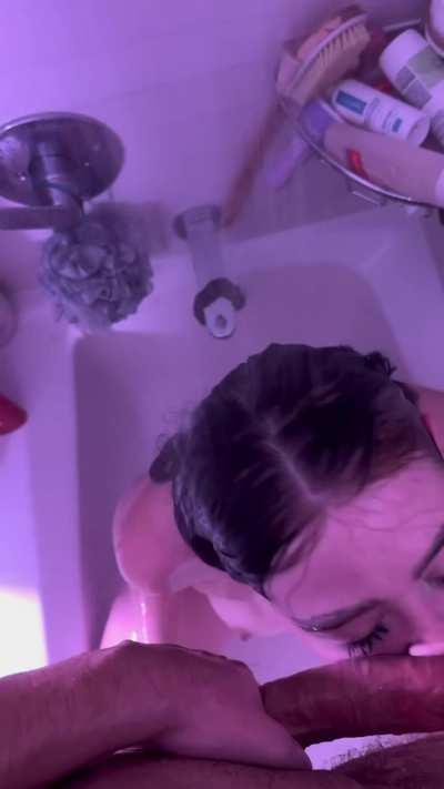 tease it then throat it