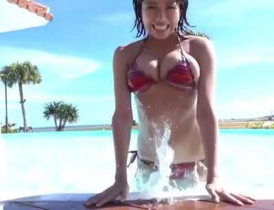 Minami Wachi Slo Mo Bikini Boob Bounce