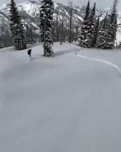 I will always take this chill cruising over a 2340 triple cork double backflip. Credit: @hibeams