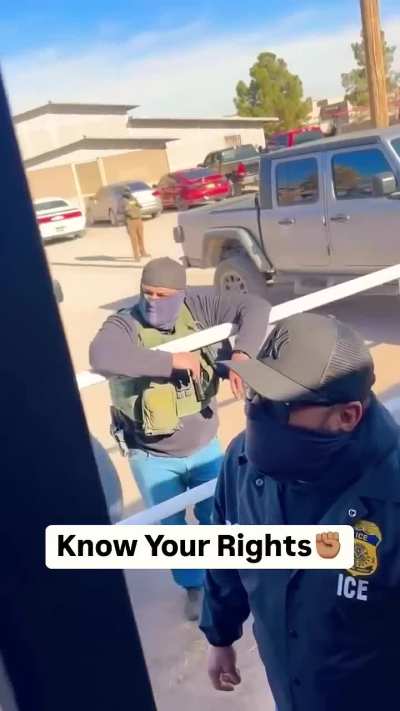 ICE harassing some American teens in their front yard in New Mexico/El Paso