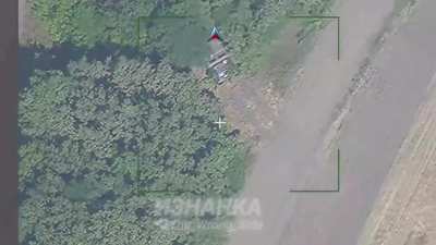 RU POV: M270 spotted firing in the Sumy Oblast, gets targeted by Iskander SRBM.