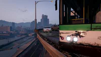 Inspired by u/Dor_Arno's post a couple weeks ago, I made a cinematic of one of the best things I've ever seen in GTA Online