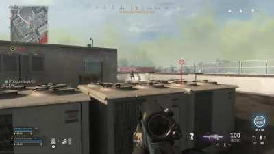 The angle might not be the best, but I thought this was really cool way to get a team wipe with my friend.