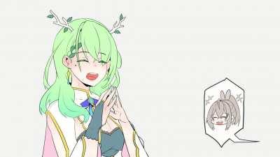 Mumei Get's Over It with 𝒔𝒖𝒑𝒑𝒐𝒓𝒕 from Fauna [Hololive Animation]