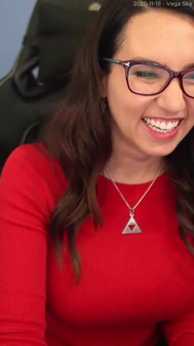 Trish looking nice in red