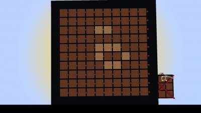 Soooo.... I built Conway's Game of Life in Minecraft using nothing but Redstone - no Command Blocks here :) . Each cycle takes roughly 9 seconds to compute.