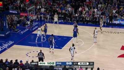 [Highlight] Al Horford gets another block, which leads to good Celtics ball movement and a Derrick White 3