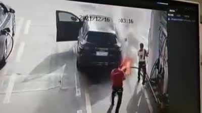 To burn this car