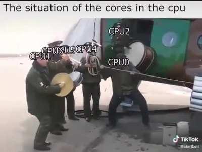 CPU be like: