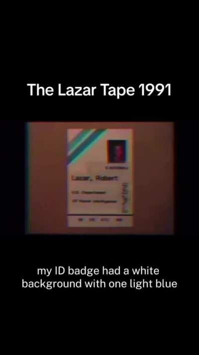 Bob Lazar video tape 1991