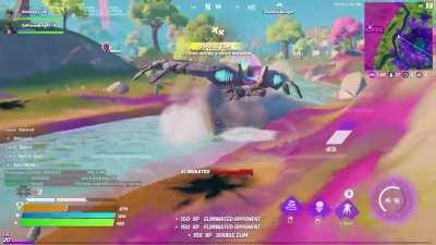 2 minutes and 15 seconds of Fortnite UFOs being incredibly broken...