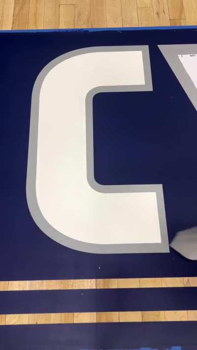 Peeling off paint stencils