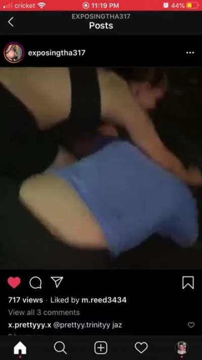 In a dark parking lot