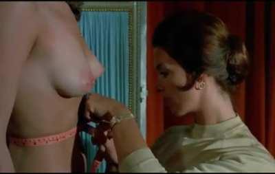 Ann Michelle gets her assets measured in 1971's Virgin Witch