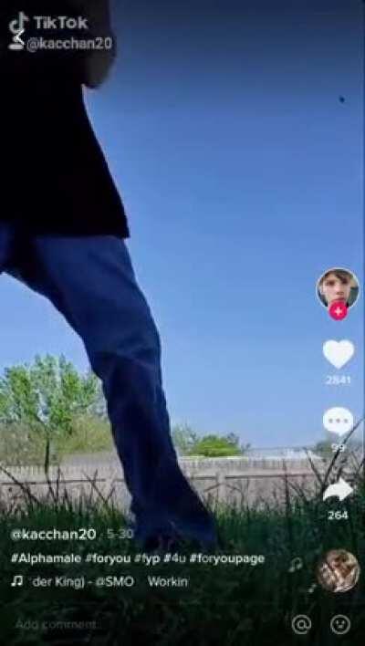 Alpha male throws small log, shocked neighbors say