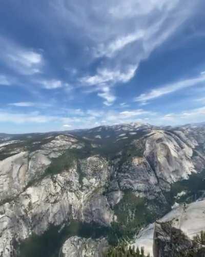 Walking the plank 4500 feet off the valley floor