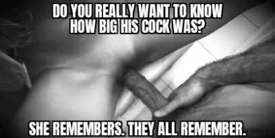 she should be bragging about it to you