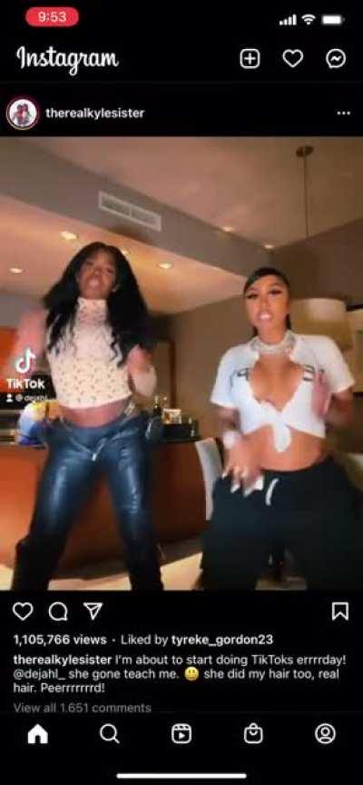 ARI Fletcher (therealkylesister) Dancing to B-Love My everything