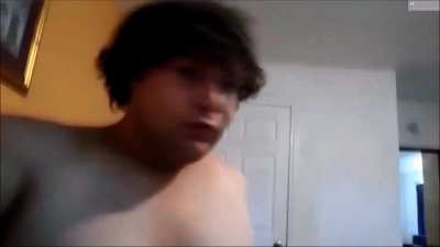 Huge horny tranny wants her tits worshipped.