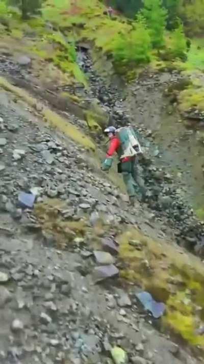 Air Ambulance Service testing a Gravity jetsuit for mountain rescue for reaching tricky isolated areas.