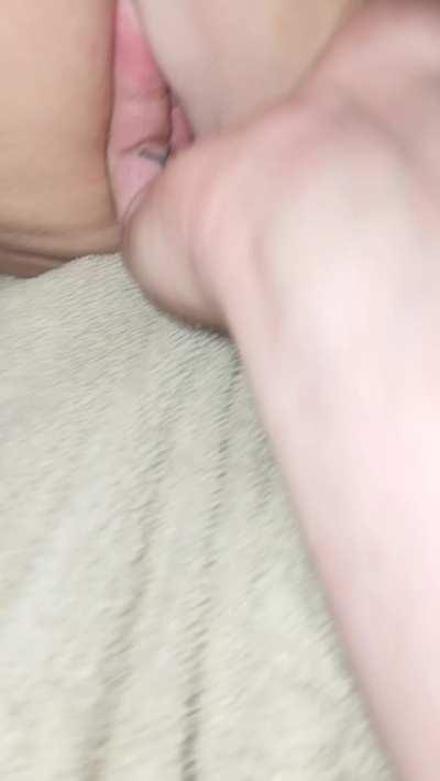 First time fisting herself