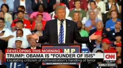 Trump : Obama and Clinton created ISIS