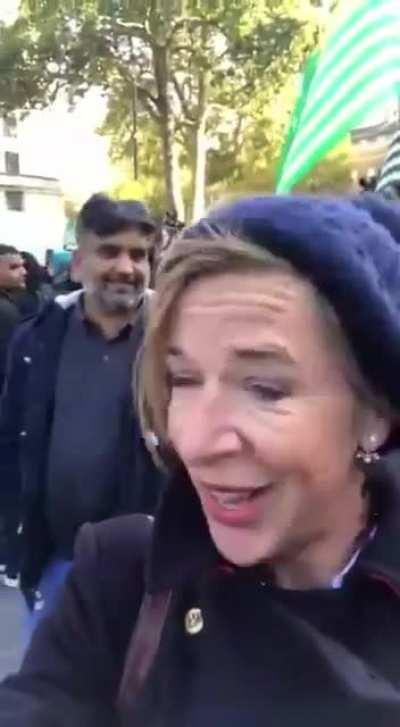 Protest in London during Diwali