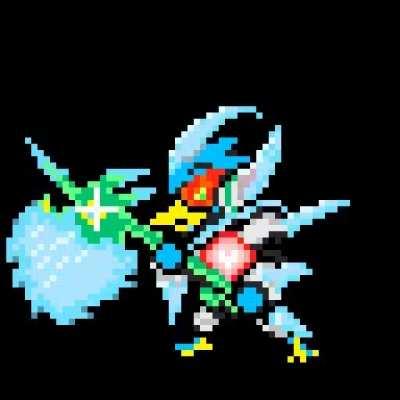 Yes, I did it. I made a Berdly the Defrosted sprite (or as I like to call it, reheated chicken nuggets)