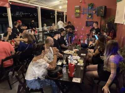 Bar scene right now in countryside Brazil