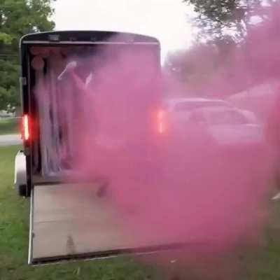 Gender reveal gone right