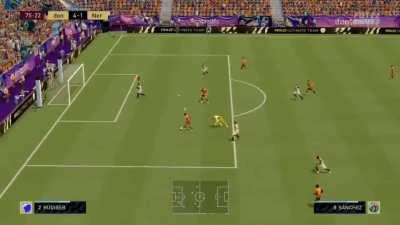 4-1 down with 15mins to play....this is why you just put the ball in the net lmao