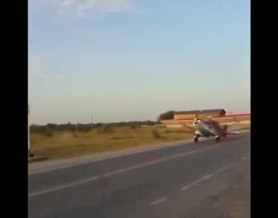 Using the highway as a tarmac