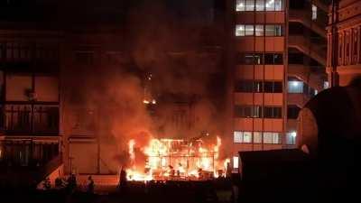 My balcony view last night