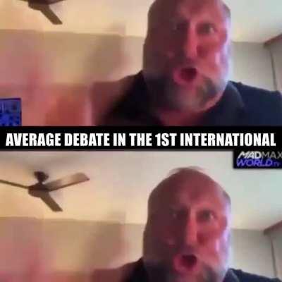 Average debate in the 1st international
