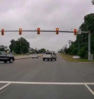 Little too fast on the accelerator taking the left