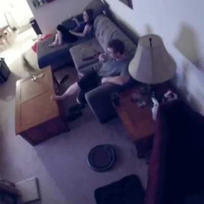 Yep, he did that on purpose.