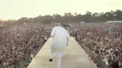 Amit Shah entering Manipur for campaigns during a gunfight.