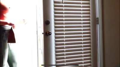 I wish I was more risky for this delivery boy, but at least I was still topless… 