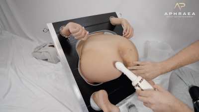 Restrained full with enema and forced to orgasm many times