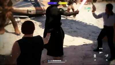 The blaster heroes have had enough of Vader