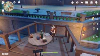 Bennett arriving in style for dinner with.. his adventure team.