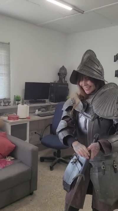 Female friend with armor
