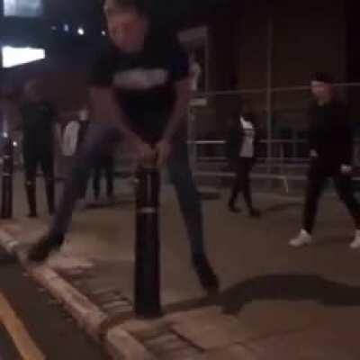 Let me jump on this Pole and show everyone how cool i am