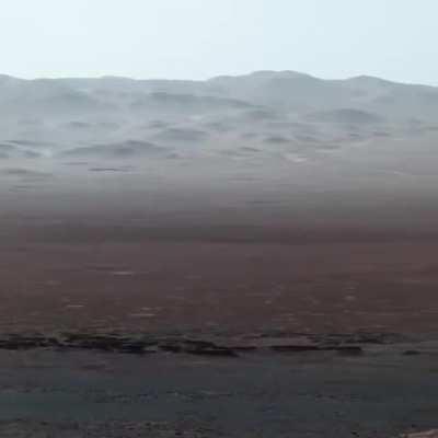 🔥 A panoramic view from the surface of Mars captured by Curiosity rover.
