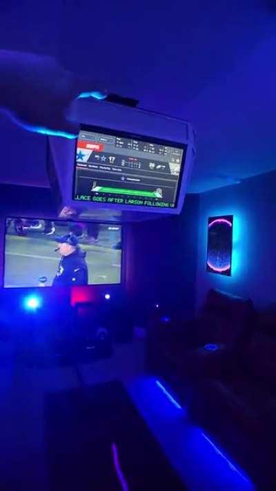 I feel choked up just looking at how surreal my mancave is now. Just DIY with my fabricator to design and we installed the minitron.