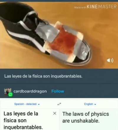 The laws of physics are unshakable