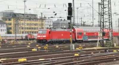 Idiot climbs on top of a train with power lines with 15000 Volt electricity overhead (No he didn’t burn to a crisp)
