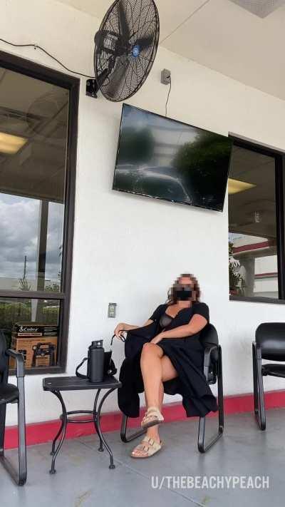 Do you think the car salesman will give me a better deal if I show him what I'm wearing underneath my dress? [F]