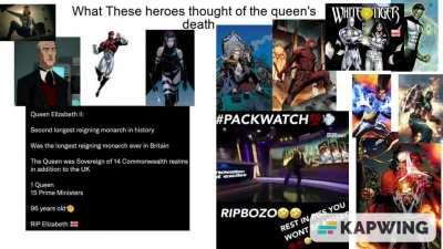 in a month there is going to be a page of Dr. doom crying over the queen's death