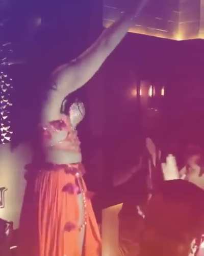 Dancing to the music...!